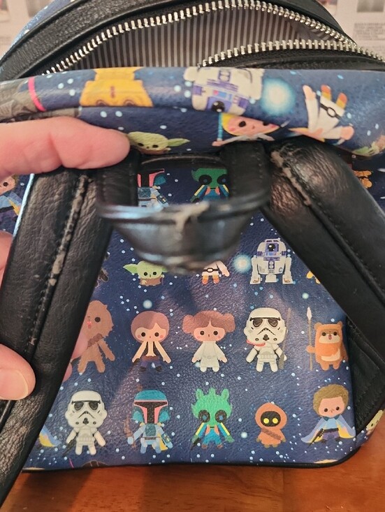 Loungefly Star Wars Navy Character Mini Backpack Great Condition main image 13